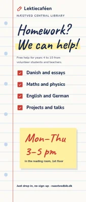 Homework café roll-up — we can help