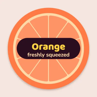 The orange slice