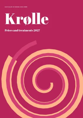 Price list and treatments for a hair salon – 8 pages