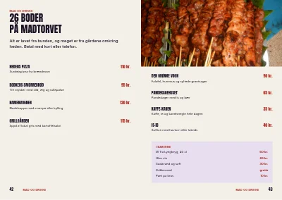 Side 42–43 af Festivalprogram for musik- og kulturfestival – 64 sider