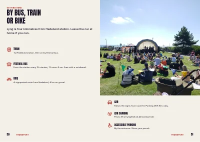 Pages 50–51 of Programme for a music and culture festival – 64 pages