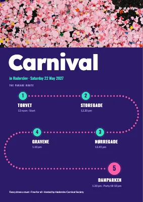 Carnival — the parade route