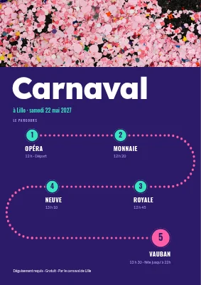 Carnaval — le parcours du défilé