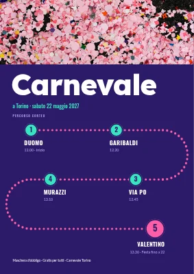Carnevale — il percorso della sfilata