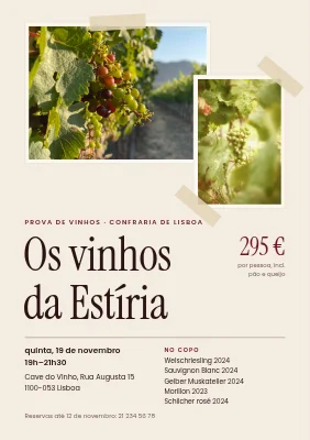 Prova de vinhos — os vinhos da Estíria