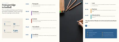 Pages 4–5 of Presentation brochure for an independent school – 16 pages