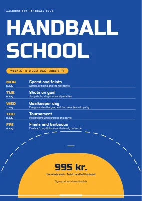 Summer handball school in Aalborg