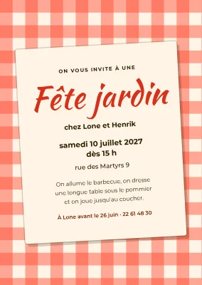Garden party à Skagen — invitation