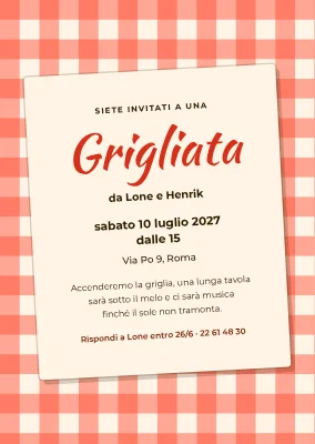 Festa in giardino a Skagen — invito