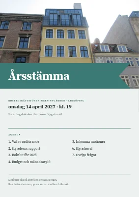 Bostadsrättsföreningens årsstämma