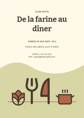 De la farine au dîner
