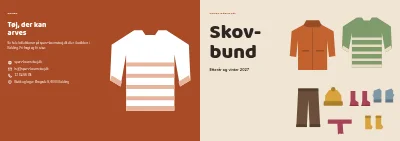Omslag af Sæsonkollektion for børnetøjsmærke – 24 sider