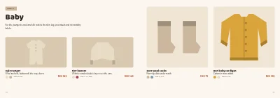 Pages 12–13 of Seasonal collection for a children's clothing brand – 24 pages