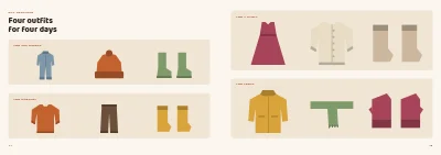 Pages 14–15 of Seasonal collection for a children's clothing brand – 24 pages