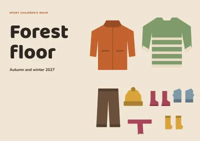 Seasonal collection for a children's clothing brand – 24 pages