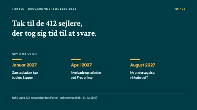 Side 5 af Brugerundersøgelse — resultater