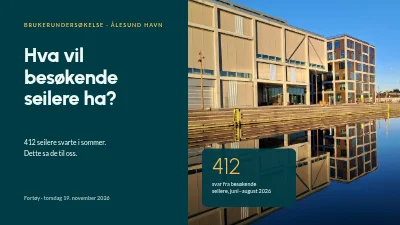 Brukerundersøkelse — resultater