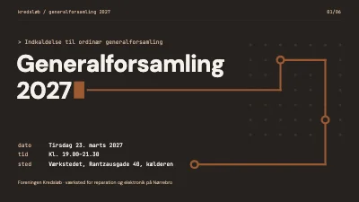 Generalforsamling — forening på Nørrebro