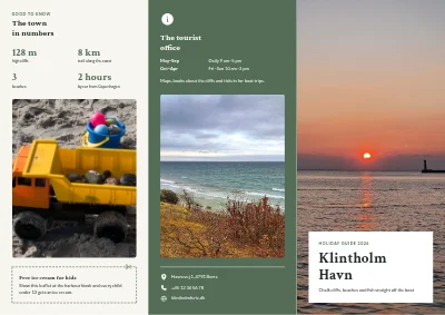 Holiday guide to a coastal town