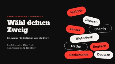 Studiengänge der Sekundarstufe II — Infoabend