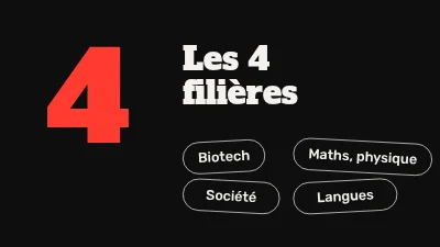 Page 4 de Filières du lycée — soirée d’information