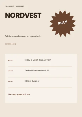 Folk music night — Nordvest