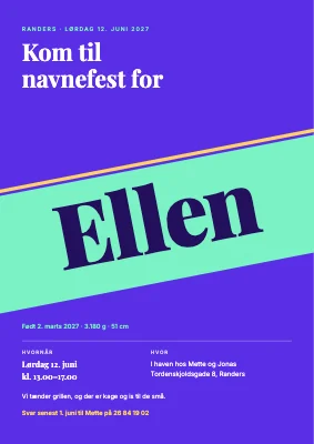 Navnefest — navnet på et skråt bånd