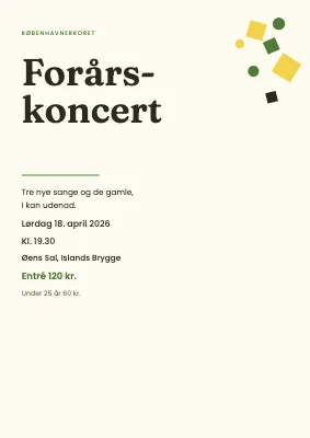 Forårskoncert — koret i København