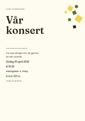 Vårkonsert — kören i Köpenhamn