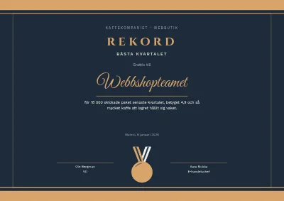Diplom — säljrekord