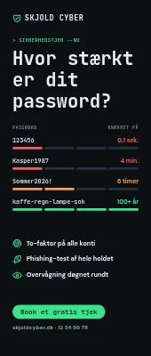 Roll-up til cybersikkerhed — hvor stærkt er dit password