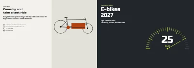 Portada de E-bike product guide for a bike shop – 24 pages