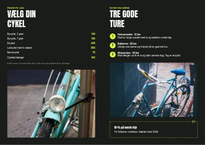 Side 2 af Cykeludlejning og ruter