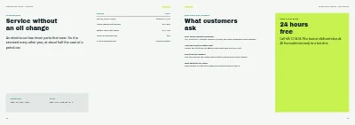 Pagina's 22–23 van Model catalogue for an electric car dealer – 24 pages