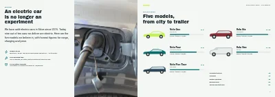 Pagina's 2–3 van Model catalogue for an electric car dealer – 24 pages