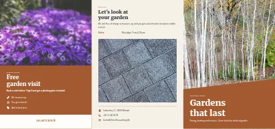 Landscape gardener: garden projects