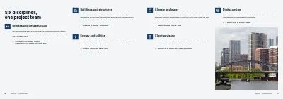 Pages 8–9 of Company profile for an engineering consultancy – 32 pages