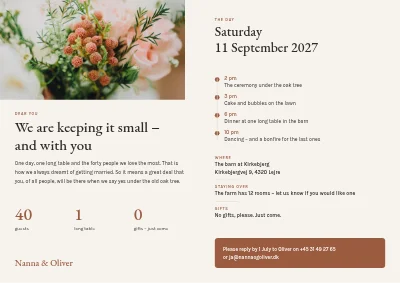 Page 2 of Small wedding for forty guests