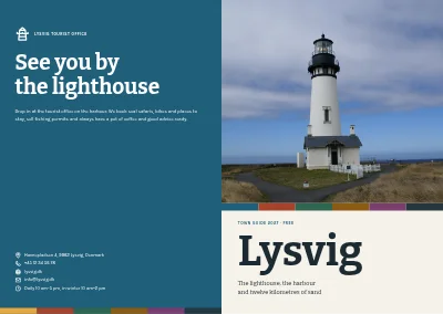Cover of Town guide for a coastal town – 96 pages