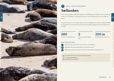 Pages 18–19 of Town guide for a coastal town – 96 pages