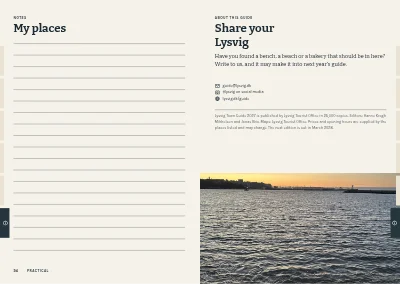 Pages 94–95 of Town guide for a coastal town – 96 pages