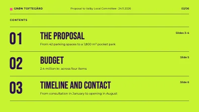 Page 2 of Proposal to the council — pocket park