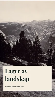 Lager av landskap · storyboard
