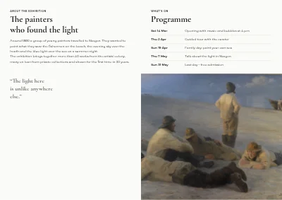 Page 2 of Exhibition at the art hall