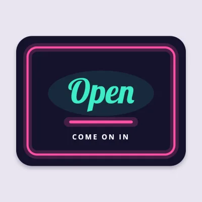 Open in neon