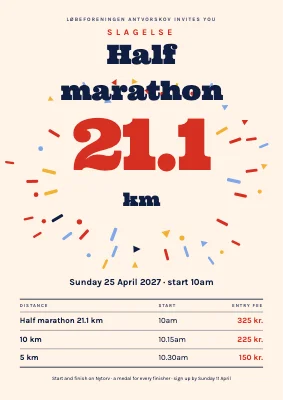 Half marathon — Slagelse 21.1 km