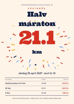 Halvmaraton — Slagelse 21,1 km