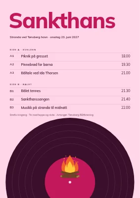 Sankthansaften — platen og bålet