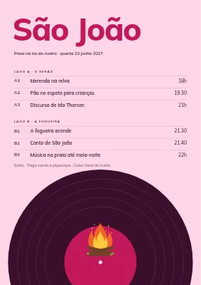 Véspera do solstício de verão — o disco e a fogueira
