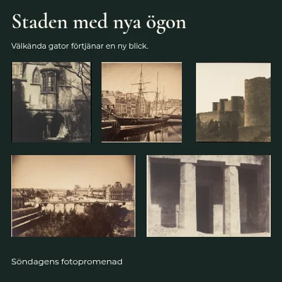 Staden sedd på nytt · Porträttfönster